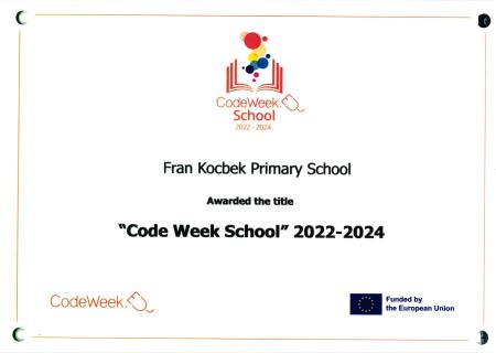 "Code Week School" 2022-2024